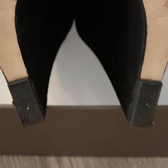 Witchery Wedge Suede Black Booties - Picture 8 of 9